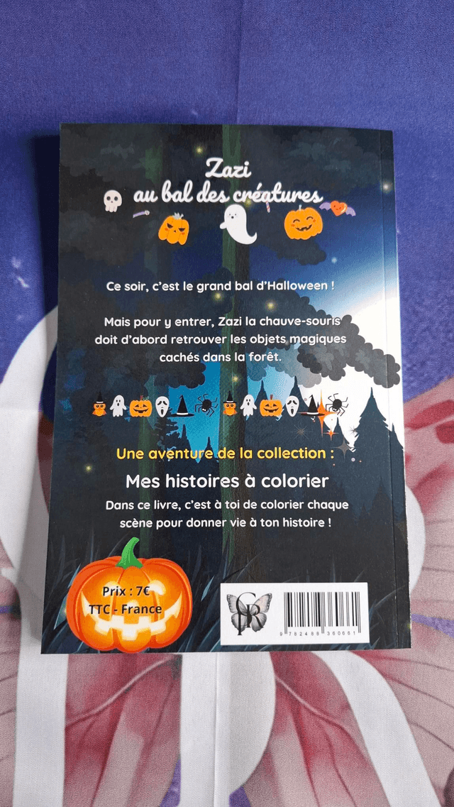 Zazi au bal des créatures : Mes histoires à colorier